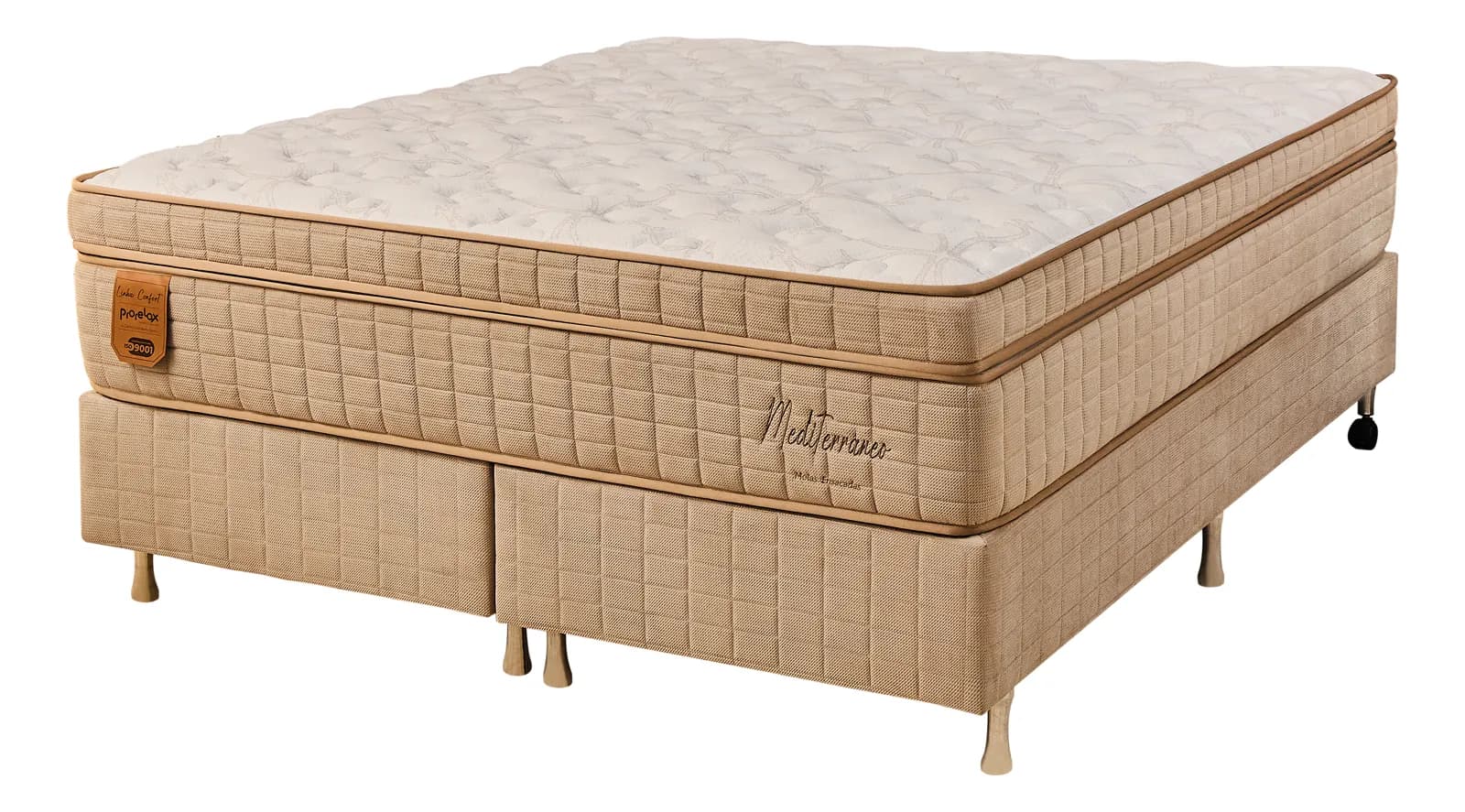 Conjunto Mediterrâneo cappuccino visto de lado