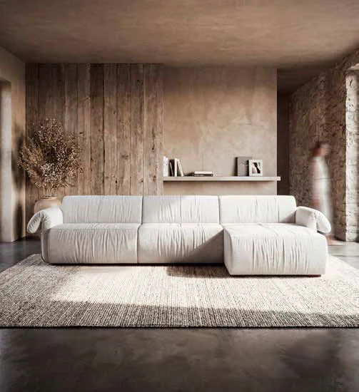Sofá Modular com Chaise Herval MH 4286
